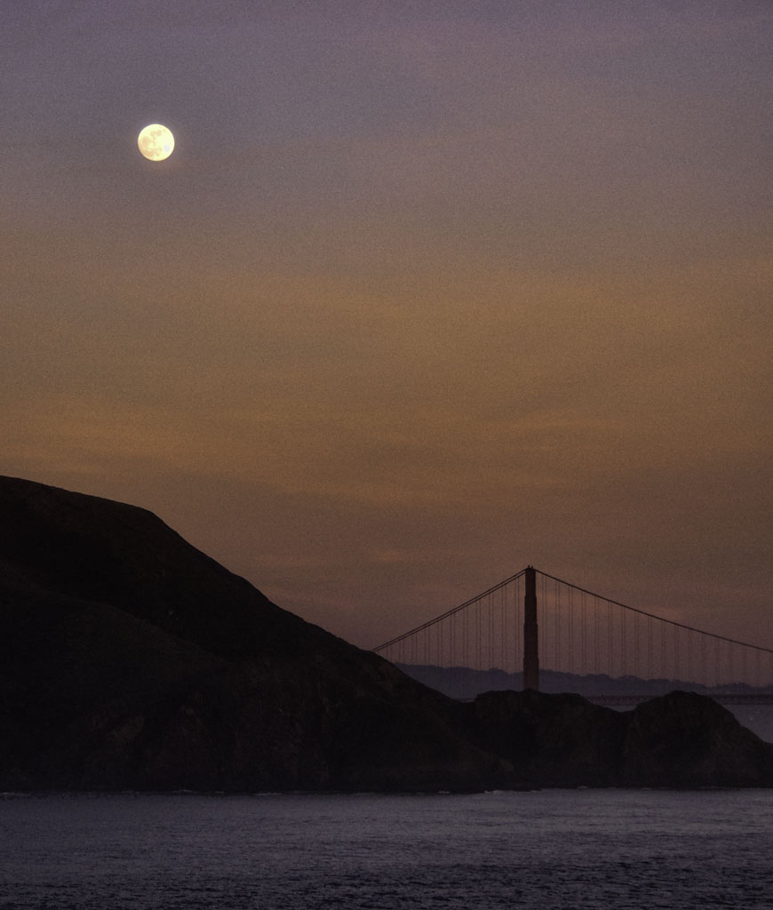 Full Moon Over the Golden Gate