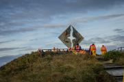 Albatross Memorial for Lost Sailors on the Isla Herschel Chile, Cape Horn