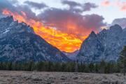 Sunset in the Grand Tetons
