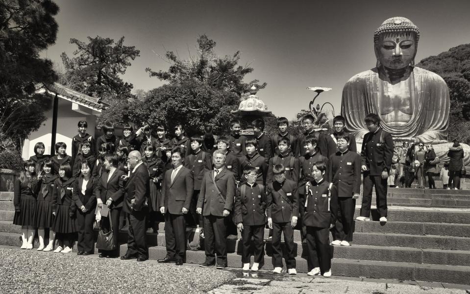 The Great Buddha of Kamakura is one of Japans most famous historical landmarks and a destination for countless class field-trips.