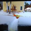 Snow Blower Catches Fire During The Snow Removal