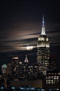 Super Blue Moon over NYC Skyline, January 31, 1018