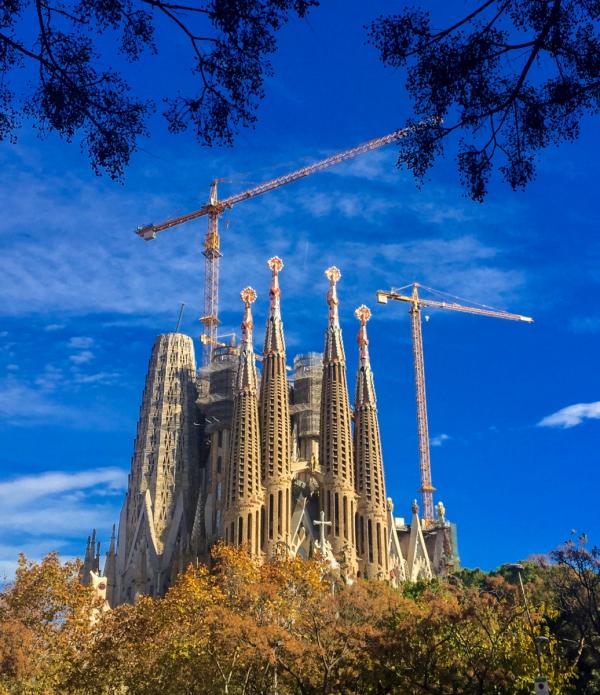 Sagrada Familia in Barcelona, Spain, which is under construction for 136 years will be finally completed in 2026