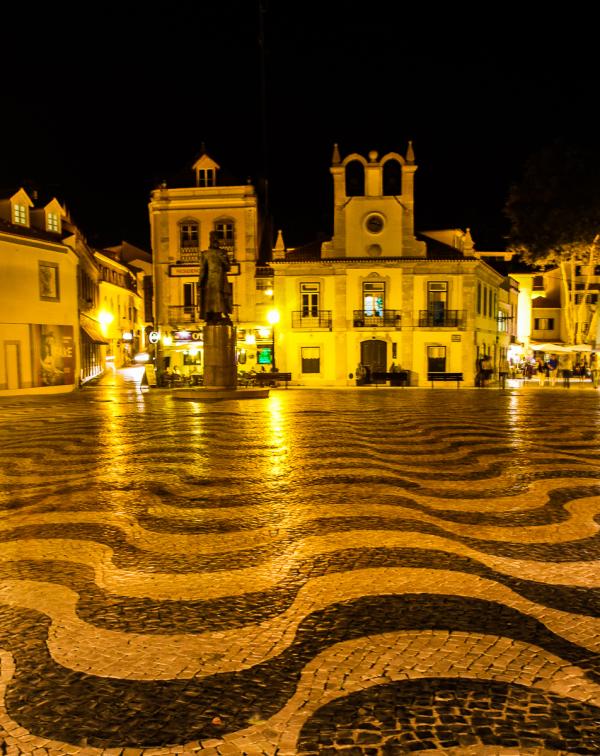 Cascais Portugal - Optical Illusion- street is flat