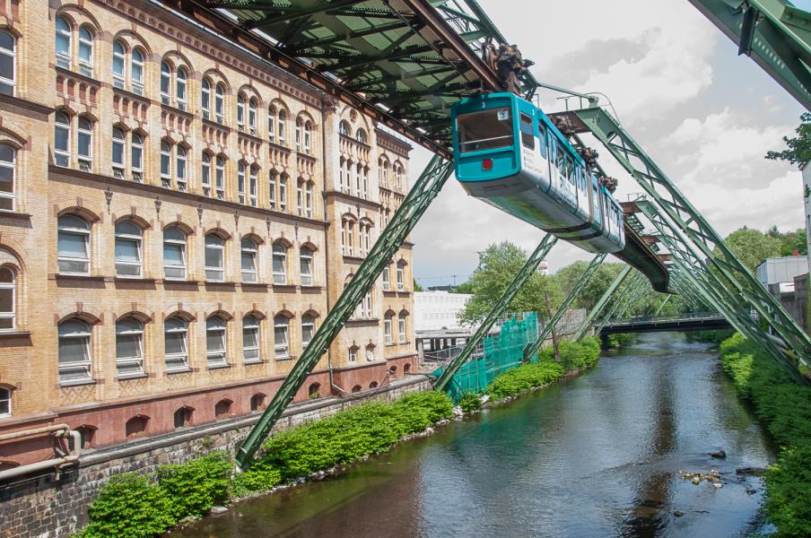 First monorail, Wuppertal, Germany.
