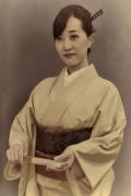 Woman in Kimono-1850 Edo Period, Japan.