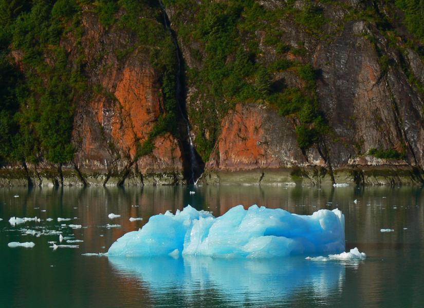 Iceberg float by our ship as we go into the Endicott Arms, Alaska