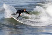 Santa Cruz Surfer Executes a Cutback