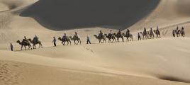 Camel riding tour at Gobi desert, Inner Mongolia, China