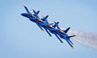Blue Angels Perform Death Defying Maneuvers-Fleet Week-SF